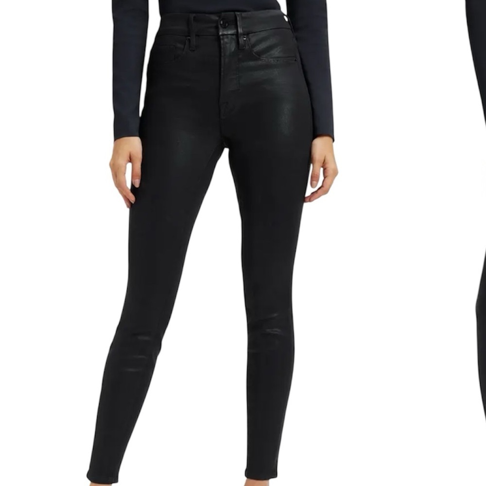 Good American Good Legs Coated Skinny Jeans